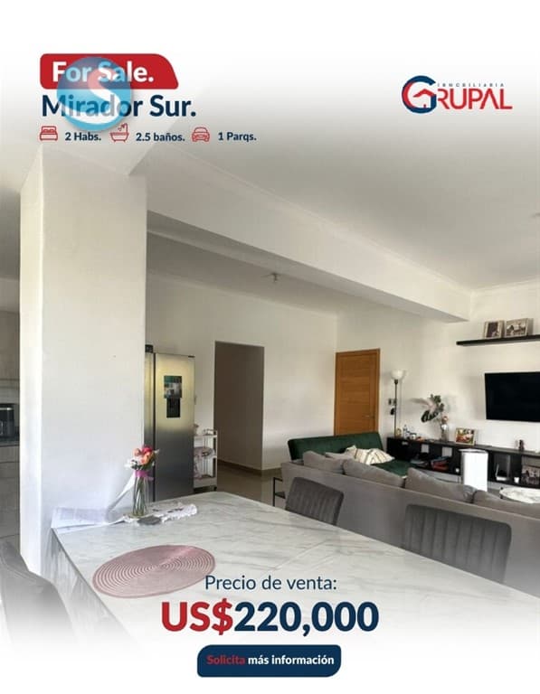 Apartamento en Venta, Mirador Sur