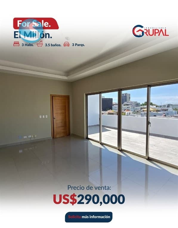 Penthouse en Venta, El Millón
