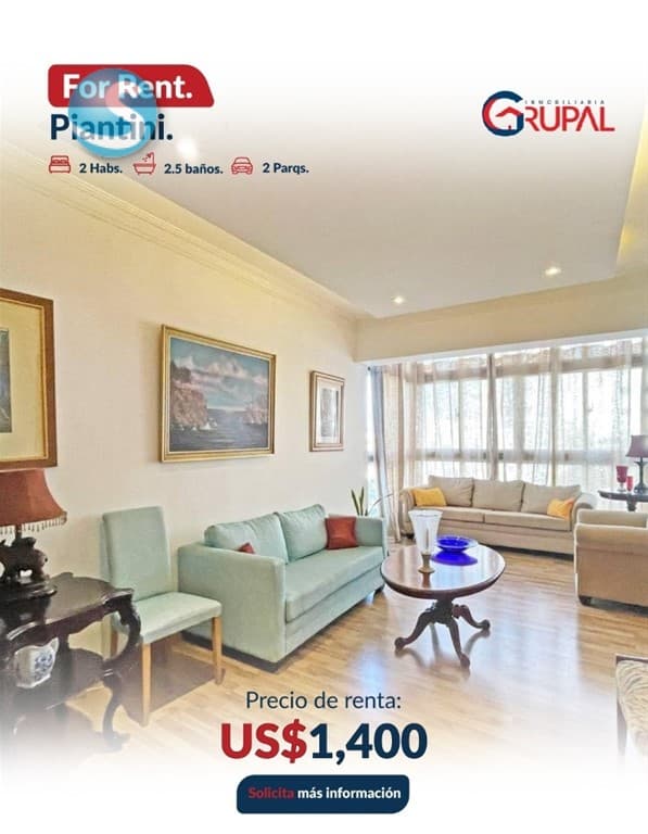 Apartamento en Alquiler, Piantini