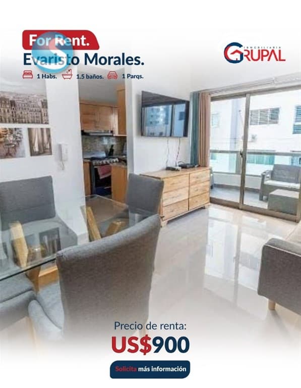 Apartamento en Alquiler, Evaristo Morales