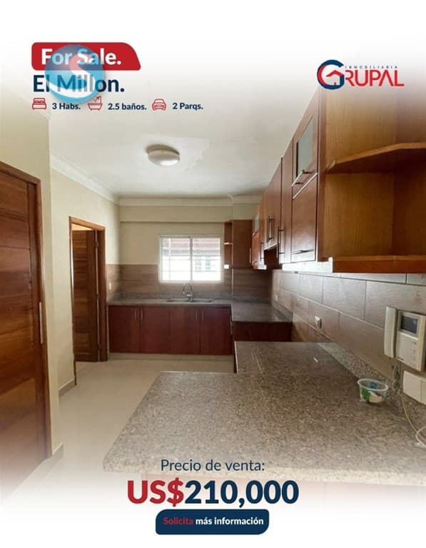Apartamento en Venta, El Millón