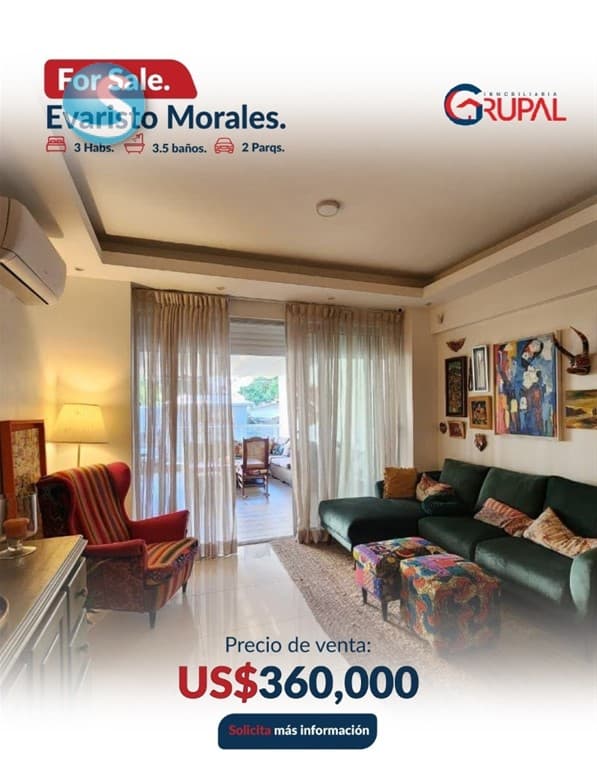 Apartamento en Venta, Evaristo Morales