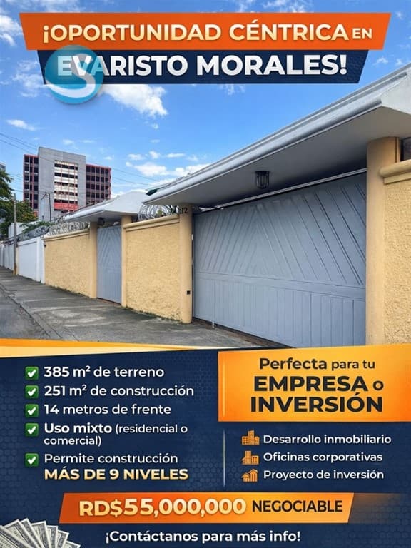 Casa en Venta, Evaristo Morales